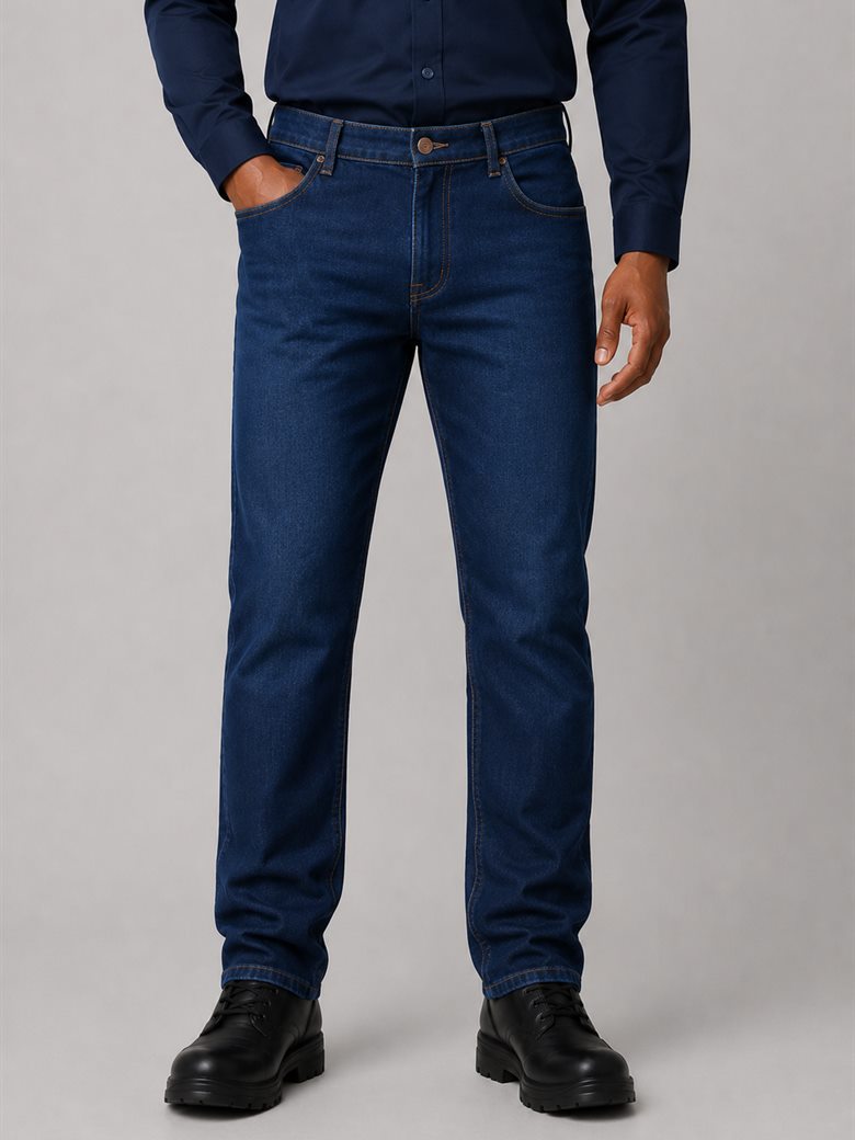 Calça jeans azul escuro