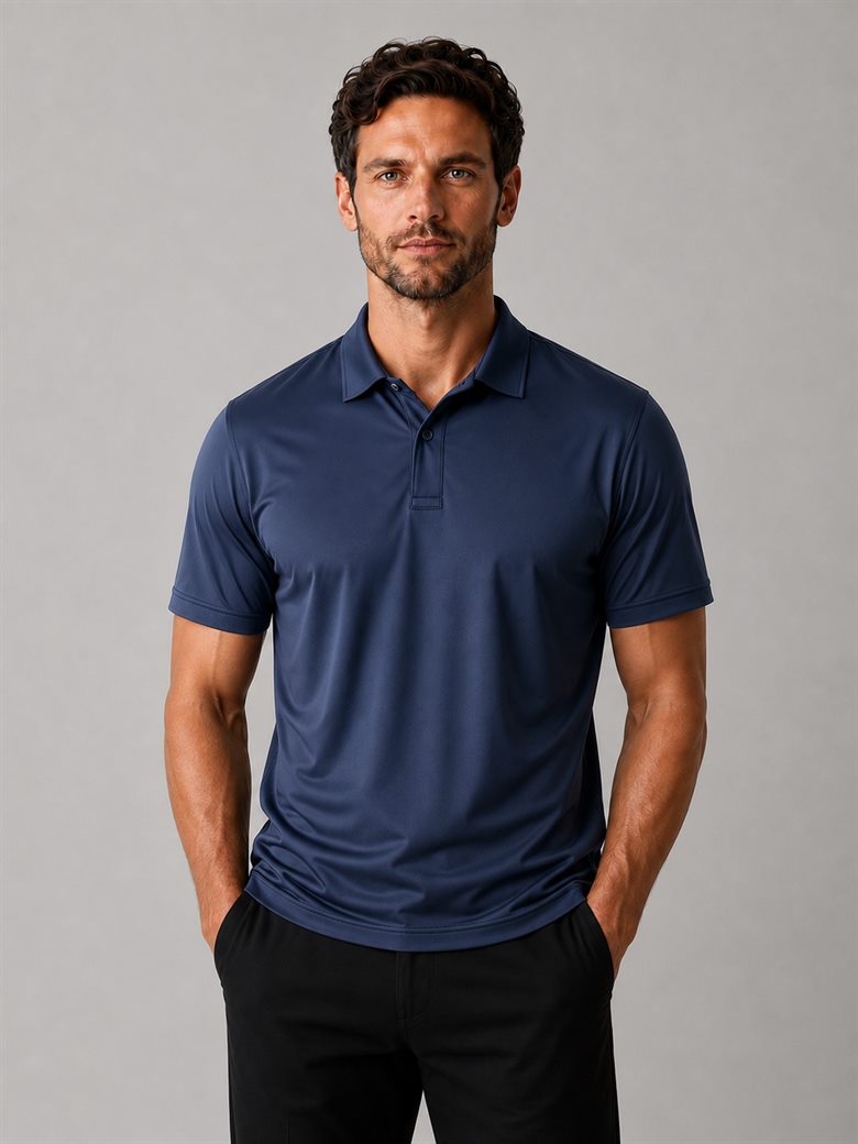 Polo dry fit azul